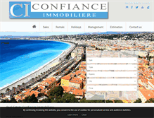 Tablet Screenshot of confianceimmobiliere.com